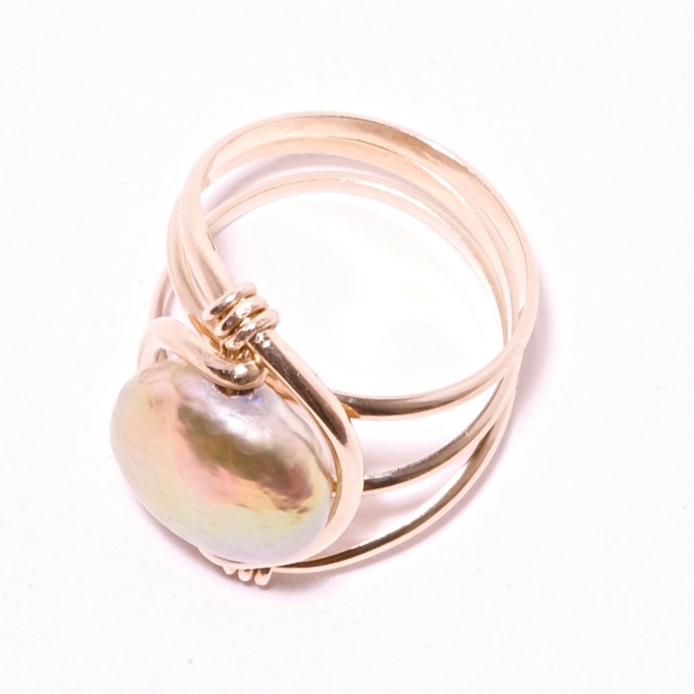 NEW- Zaha's Pearl Virtue Ring-Small